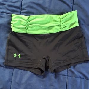 Under Armor  spandex shorts! High waist scrunch